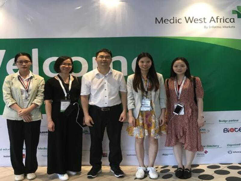 MeCanMed team at the 2019 Nigeria medical equipment exhibition.