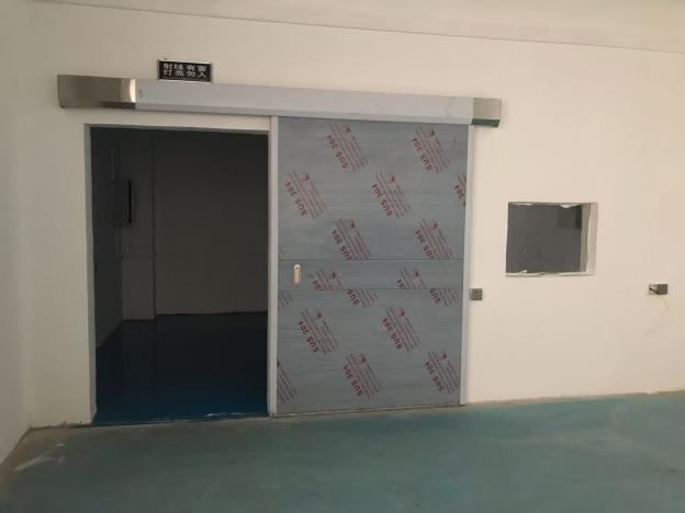 Specialized radiation shielding room used for simulation testing at a medical equipment supplier for Africa and global clinics.